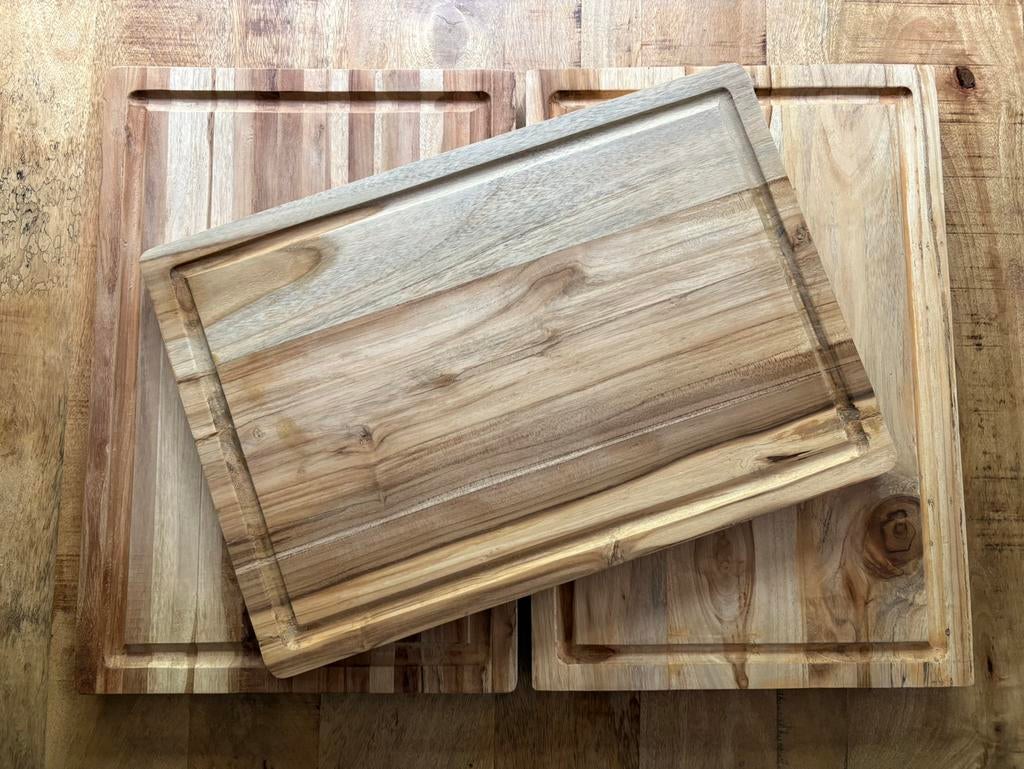 Partij Teak houten snijplanken 180 stuks, Snij-/serveerplank, Ophalen of Verzenden, Nieuw, Hout