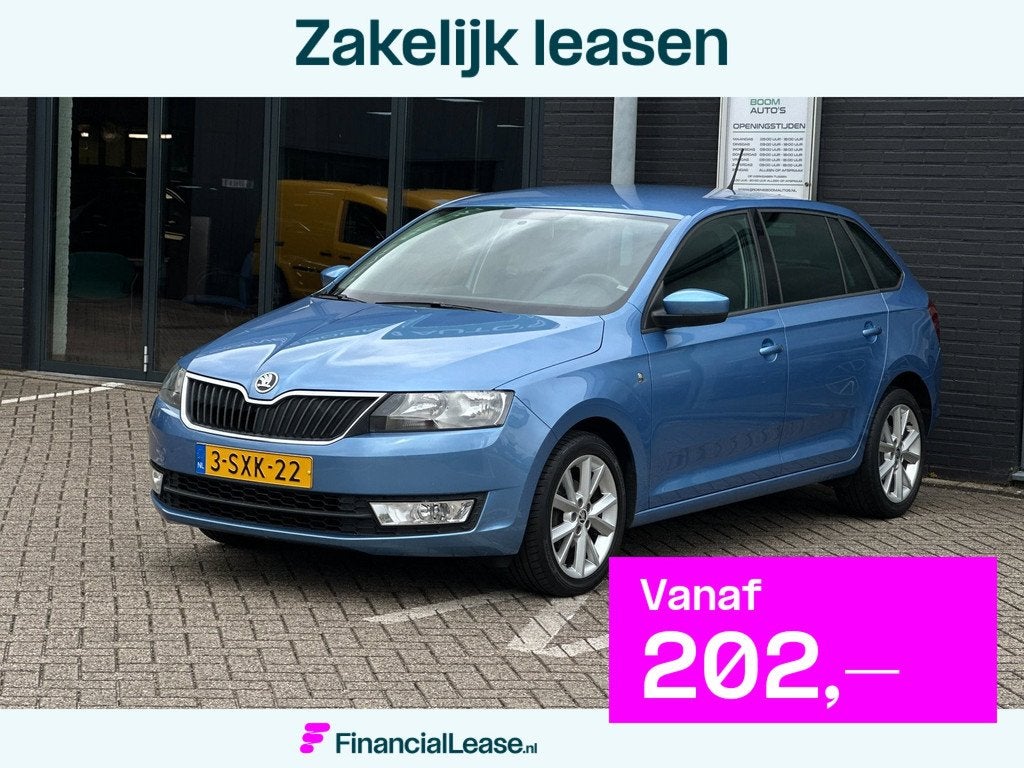 Skoda Rapid Spaceback 1.2 TSI Greentech Ambition Businesslin, Voorwielaandrijving, Euro 5, 4 cilinders, Blauw