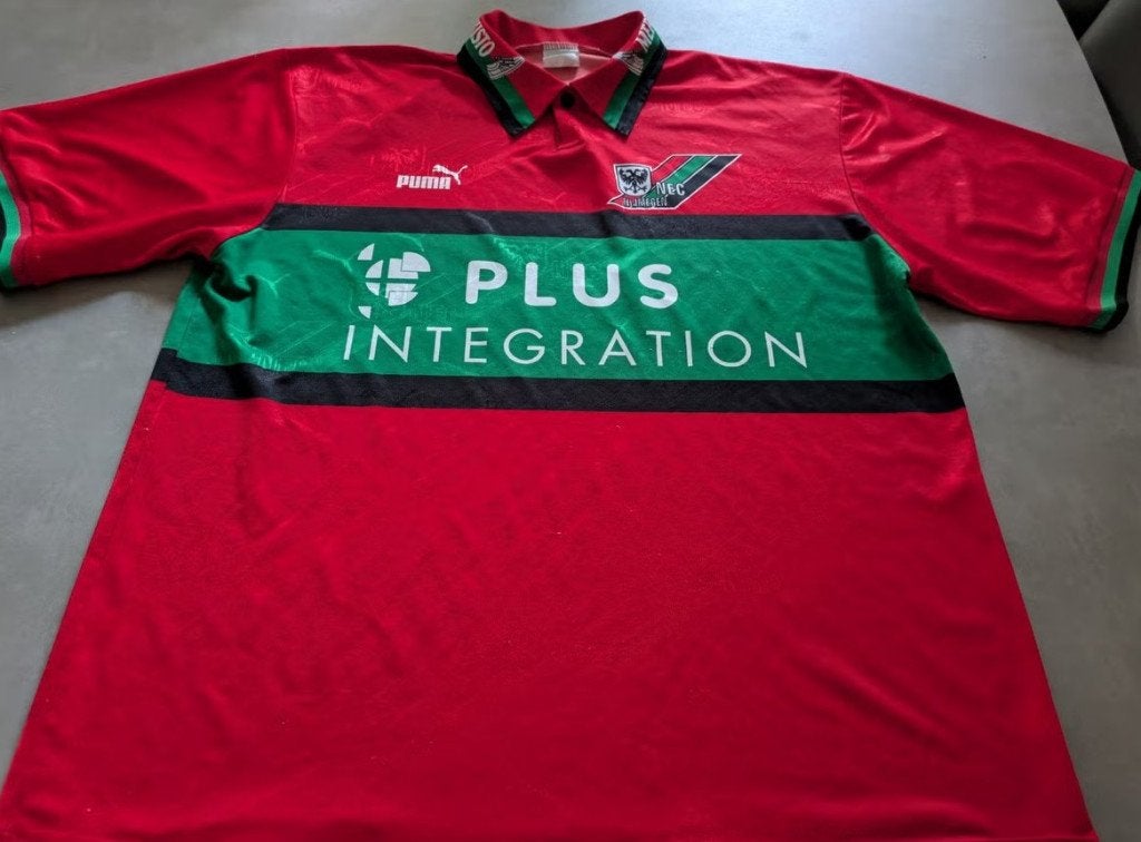 Vintage NEC Nijmegen Balkenshirt 1997/1999 Puma XXL Retro, Ophalen of Verzenden, Zo goed als nieuw, Overige binnenlandse clubs