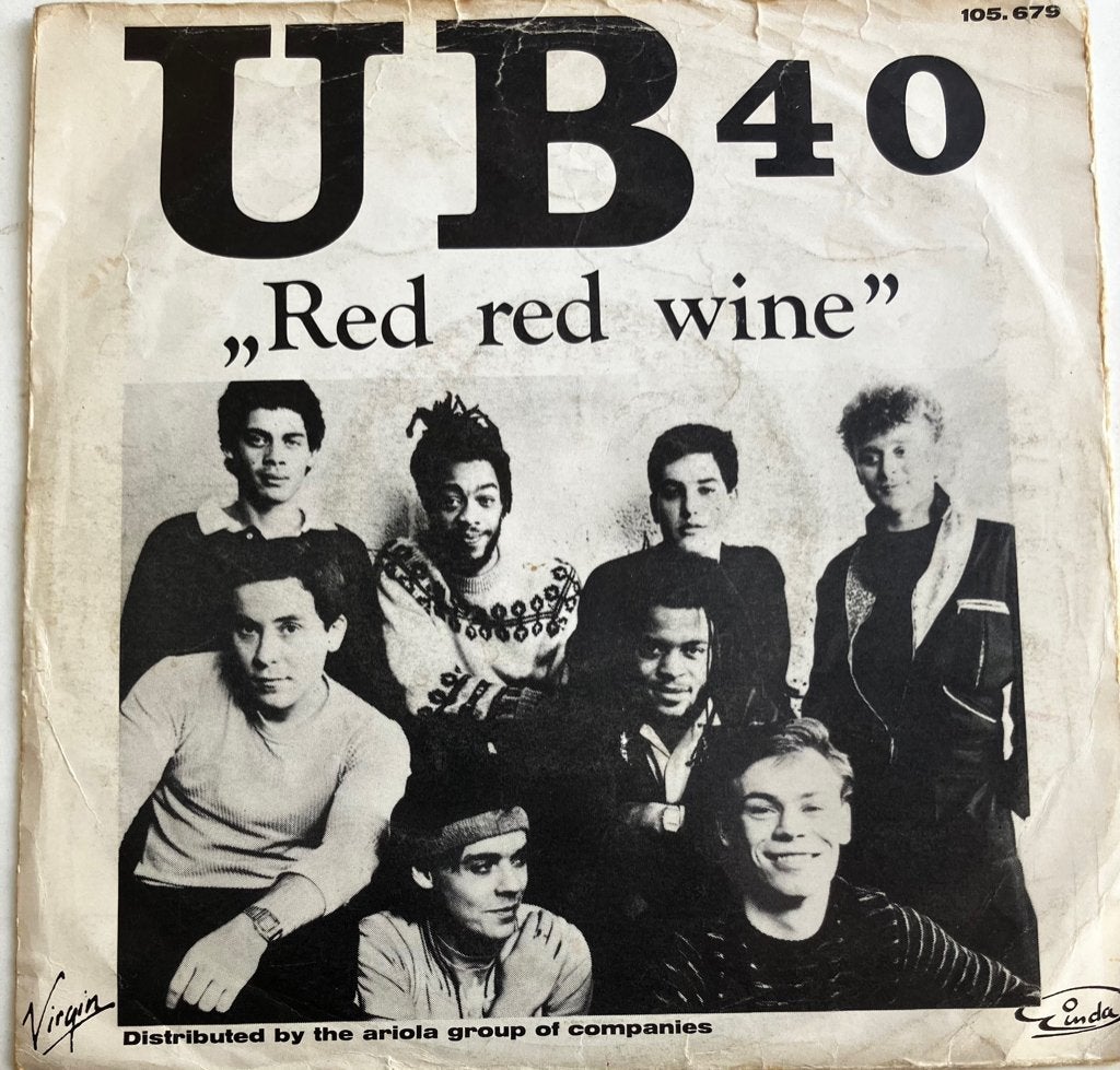 S284A UB40 Red red wine/ sufferin' GERM 83 €3 REGGEA, Gebruikt, 7 inch, Ophalen of Verzenden, Fotohoes