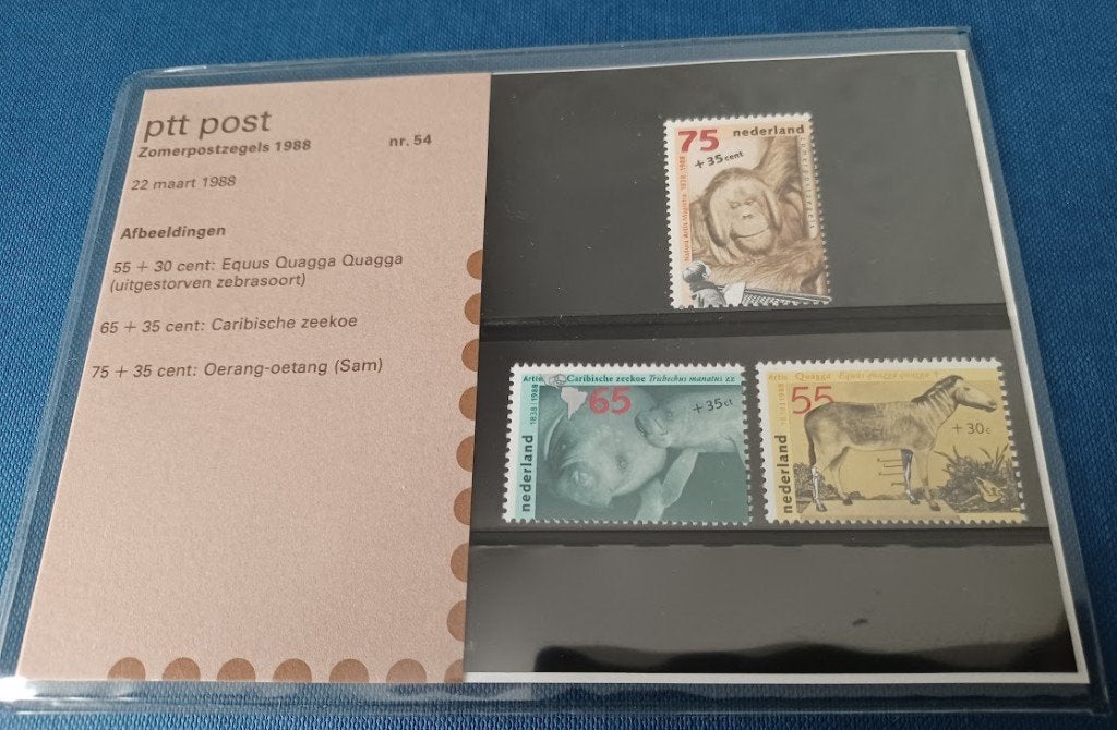Postzegelmapje 54 - Zomerpostzegels 1988, Verzenden, Na 1940, Postfris