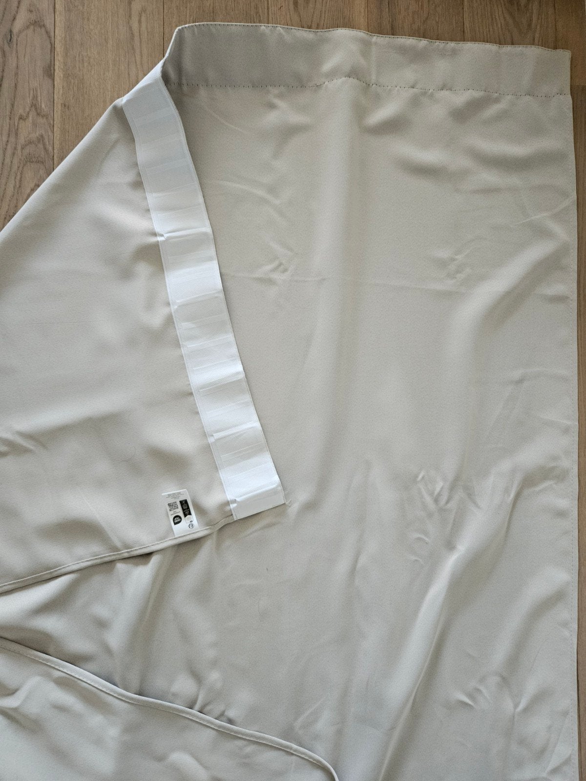 2x verduisterende gordijnen 140x260cm met 10 metalen clips, Verduisterende gordijnen, 200 cm of meer, Beige, 150 tot 200 cm