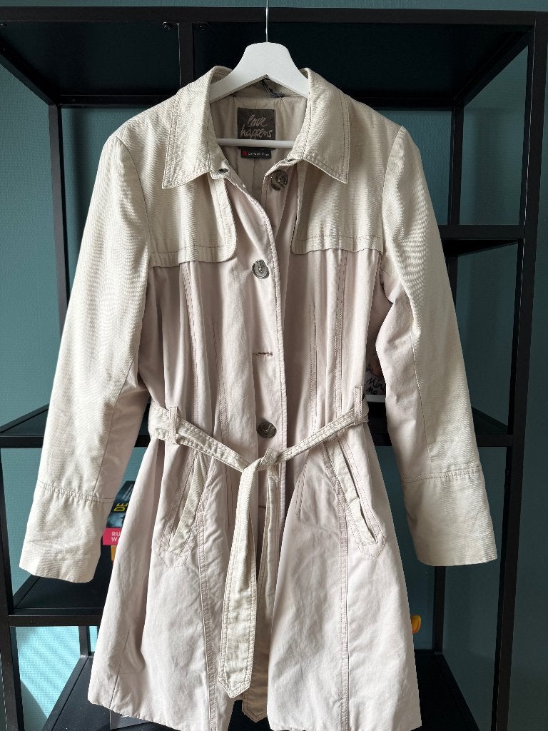 Street One trenchcoat maat 42, Kleding | Dames, Jassen | Zomer, Beige, Ophalen of Verzenden, Zo goed als nieuw, Maat 42/44 (L)