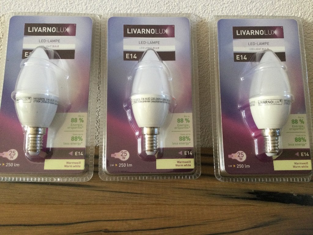 Livarnolux Led lamp, Led-lamp, Minder dan 30 watt, Nieuw, E27 (groot)