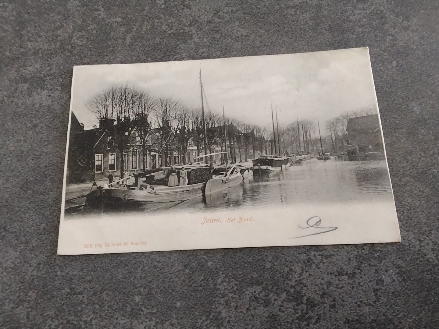 Joure haven het Zand oude binnenschepen 1903, Verzenden, Voor 1920, Gelopen, Friesland