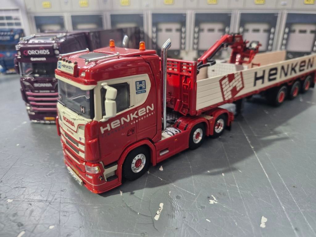 Scania met stenentrailer wsi  HENKEN, Ophalen of Verzenden, Zo goed als nieuw, Bus of Vrachtwagen, Wsi