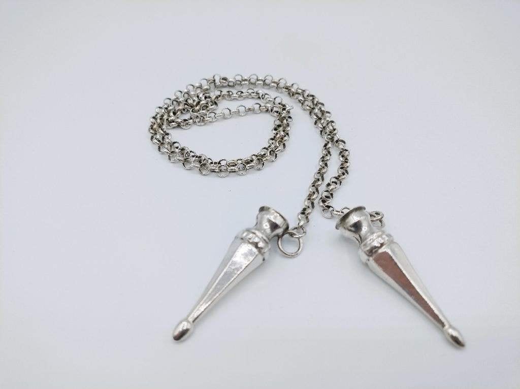 Zilveren jasseronketting met breipendoppen, van der Meulen,, Info@zilverwebsite.nl, Verzenden, Zo goed als nieuw, Zilverwebsite.nl