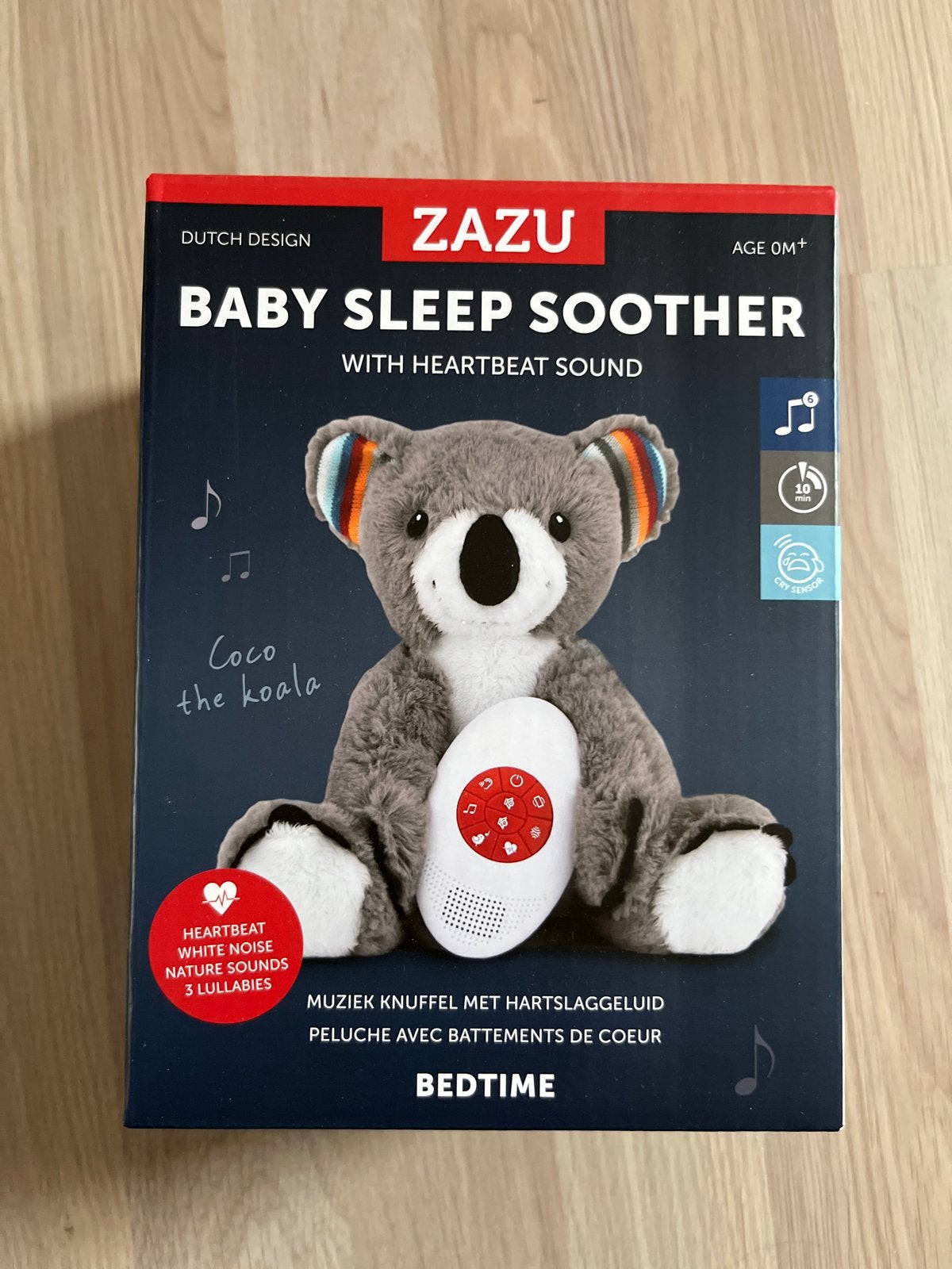 ZAZU Coco de Koala Slaapknuffel met Hartslag en Geluid, Met doos, Overige merken, Overige karakters, Overige typen