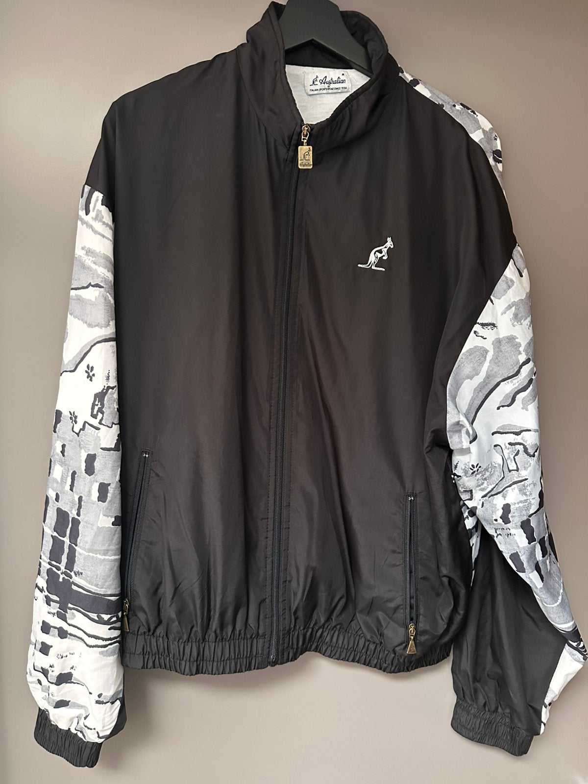 Australian oldschool jack, Maat 48/50 (M), Zwart, Ophalen of Verzenden, Zo goed als nieuw