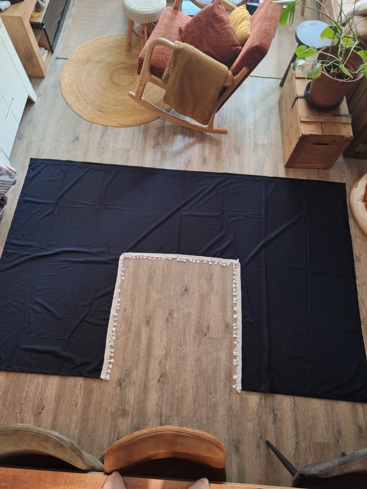 Zwart/wit Tunnel gordijn voor vrachtwagen, Auto-onderdelen, Ophalen of Verzenden, Nieuw, Overige merken, Interieur en Bekleding