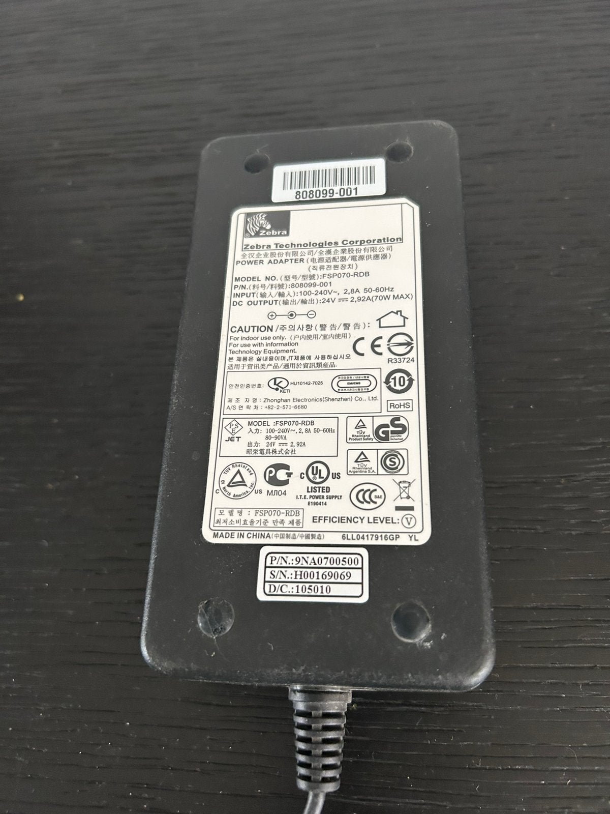 Zebra. Power. Supply. Adapter., Ophalen of Verzenden, Gebruikt, 500 kanalen of meer