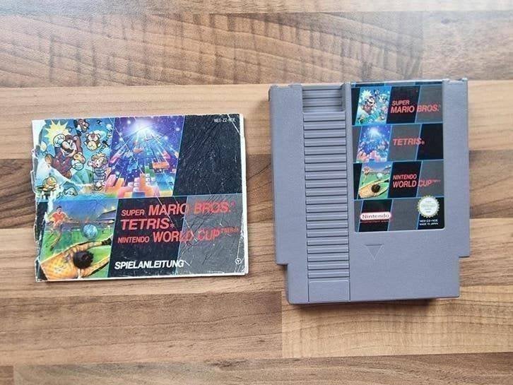 Super Mario Bros | Tetris | Nintendo World Cup, Spelcomputers en Games, Games | Nintendo NES, Puzzel en Educatief, Gebruikt, 1 speler