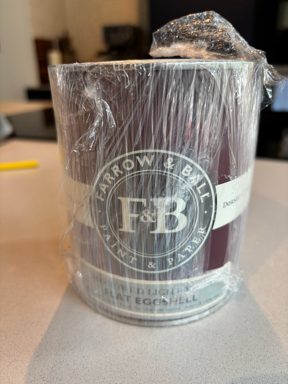 Farrow & Ball Lak Borrowed Light No. 235 Flat Eggshell 750ml, Doe-het-zelf en Verbouw, Verf, Beits en Lak, Ophalen, Overige kleuren