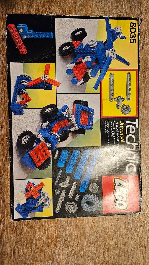LEGO Technic Universal Set 8035 - Vintage Bouwplezier, Kinderen en Baby's, Speelgoed | Duplo en Lego, Gebruikt, Ophalen of Verzenden
