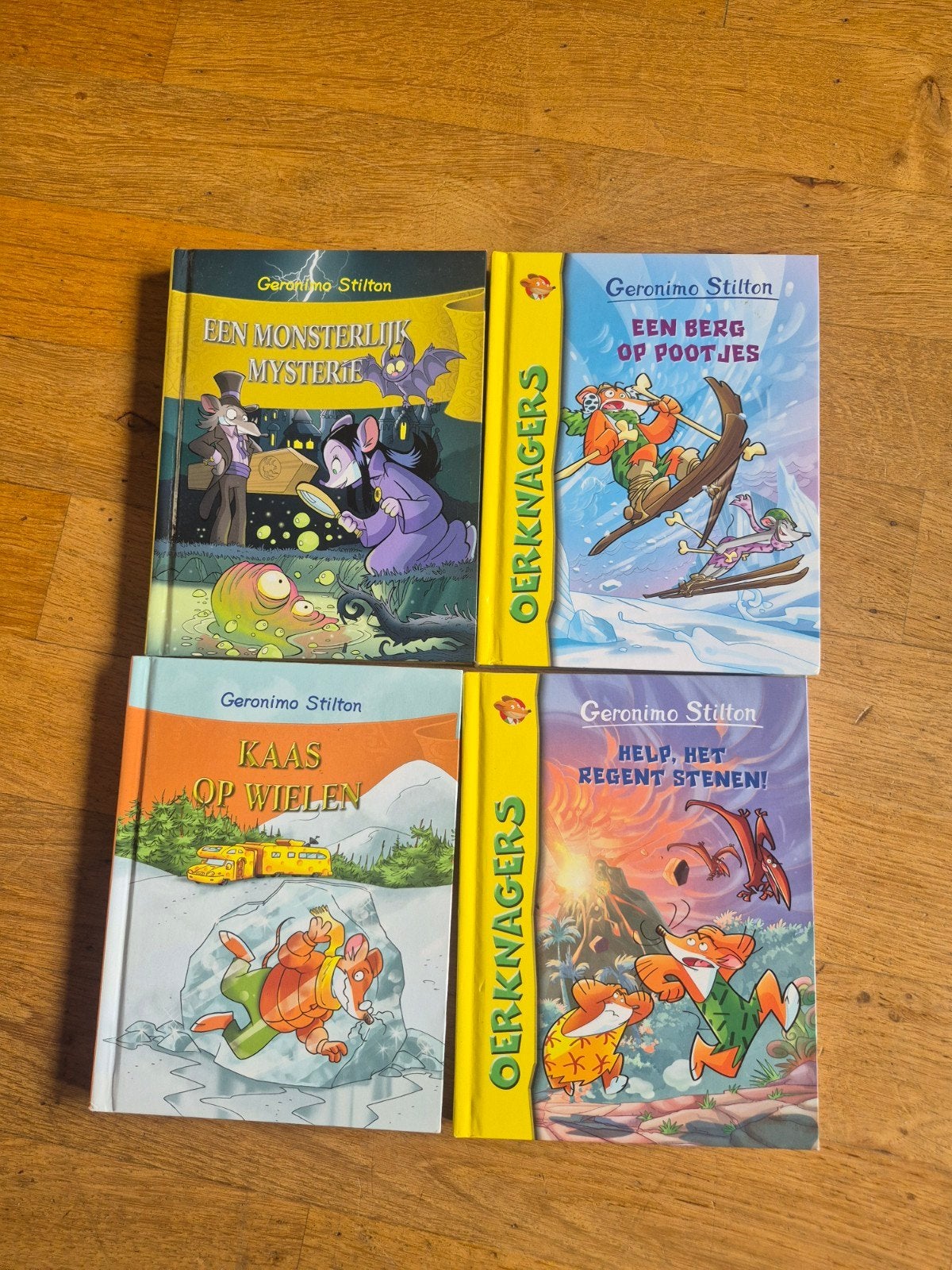 Geronimo Stilton Boeken - 4-delige set, Ophalen of Verzenden, Zo goed als nieuw, Geronimo Stilton, Fictie algemeen