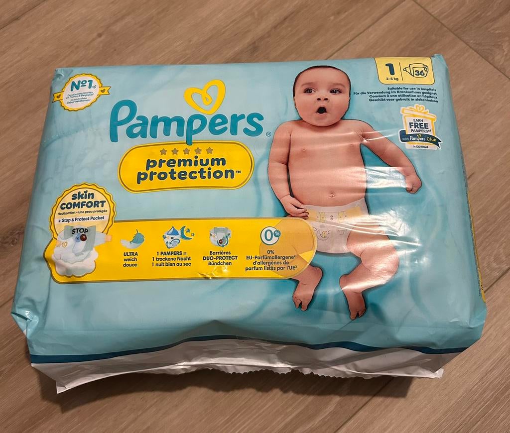 Nieuw! Pampers maat 1 premium protection, Ophalen of Verzenden, Nieuw, Overige typen