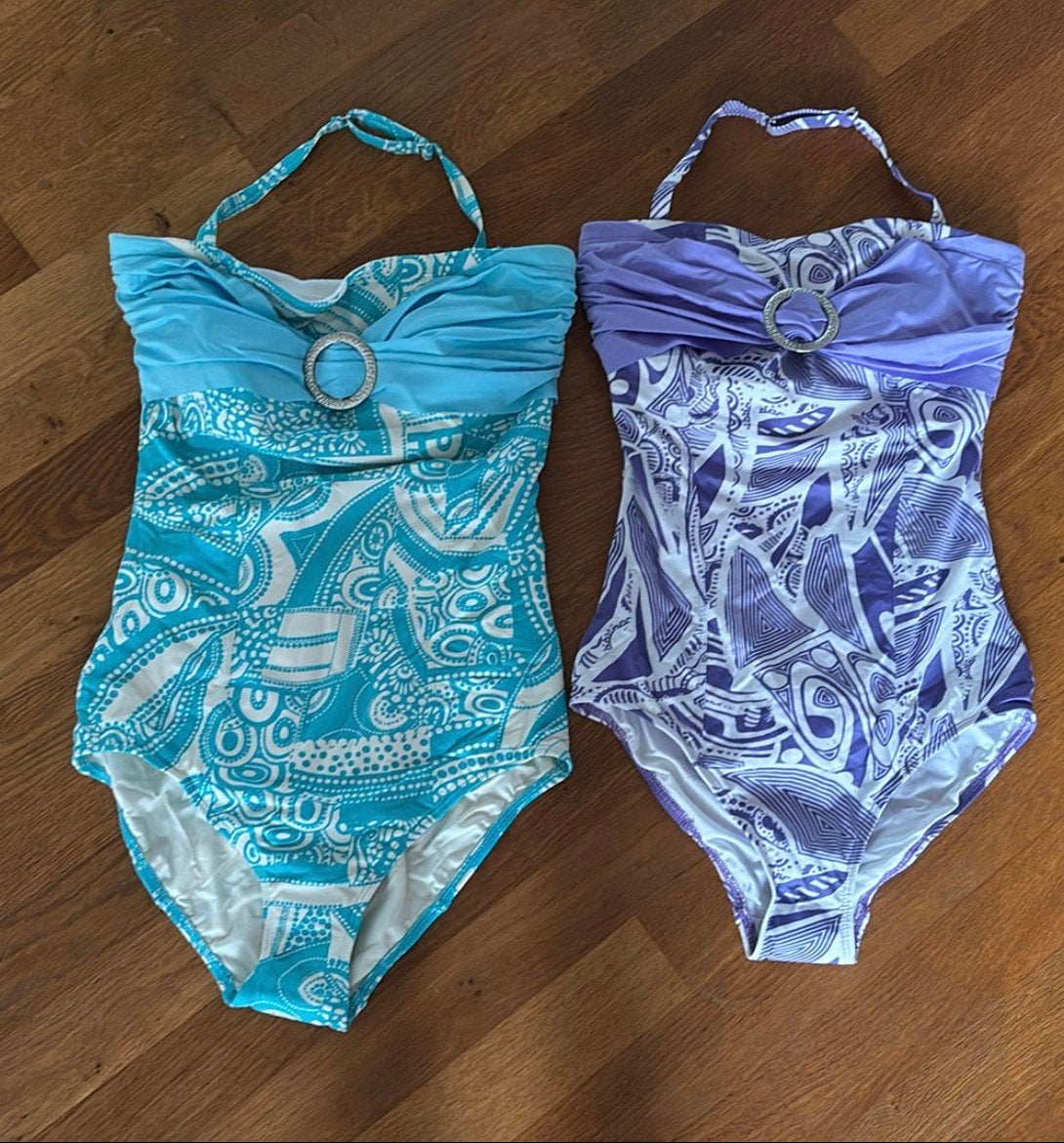 Nieuw Jamu Australia strapless borstprothese badpak 36/38/40, Ophalen of Verzenden, Nieuw, Blauw, Badpak