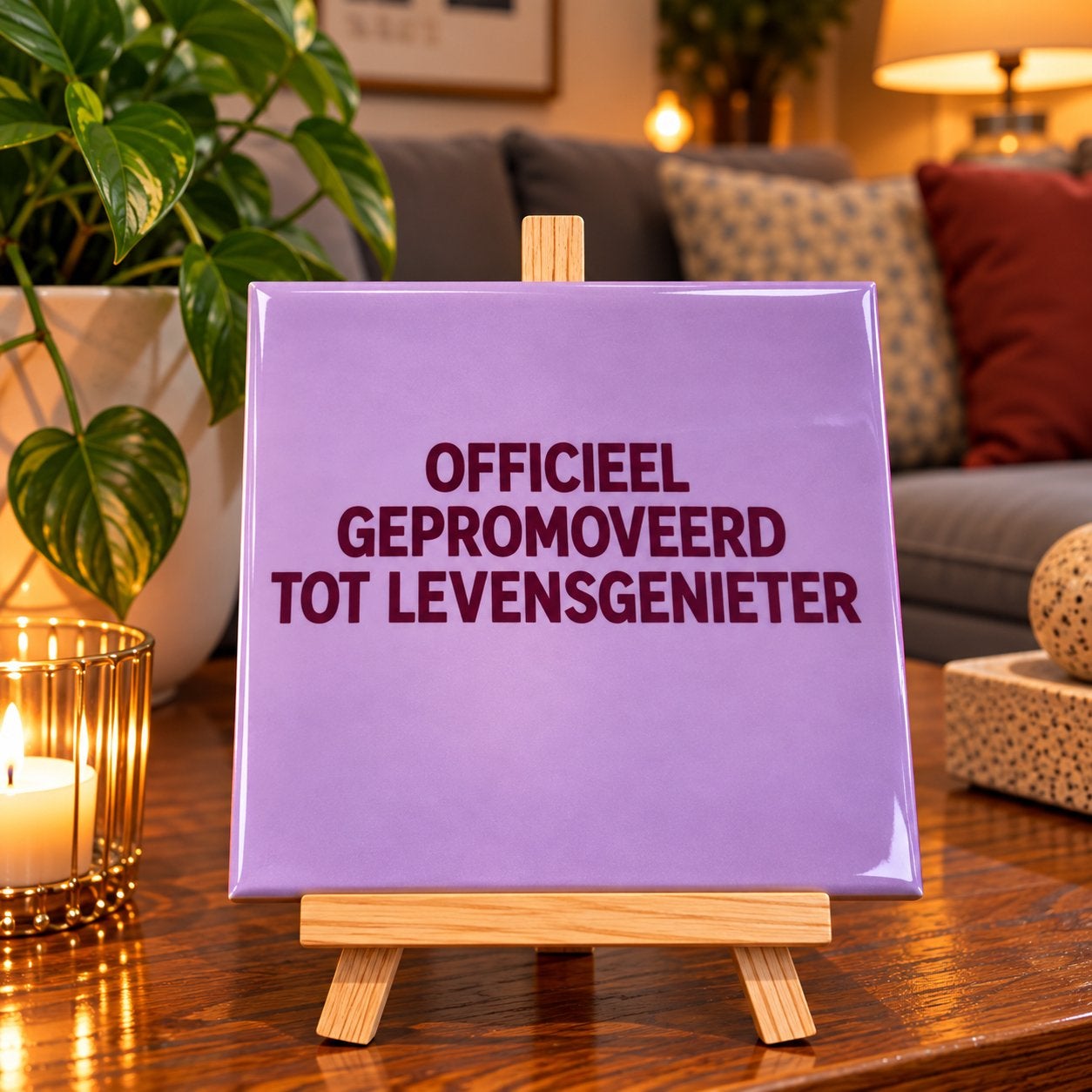 Tegeltje tekst, Ophalen of Verzenden, Nieuw