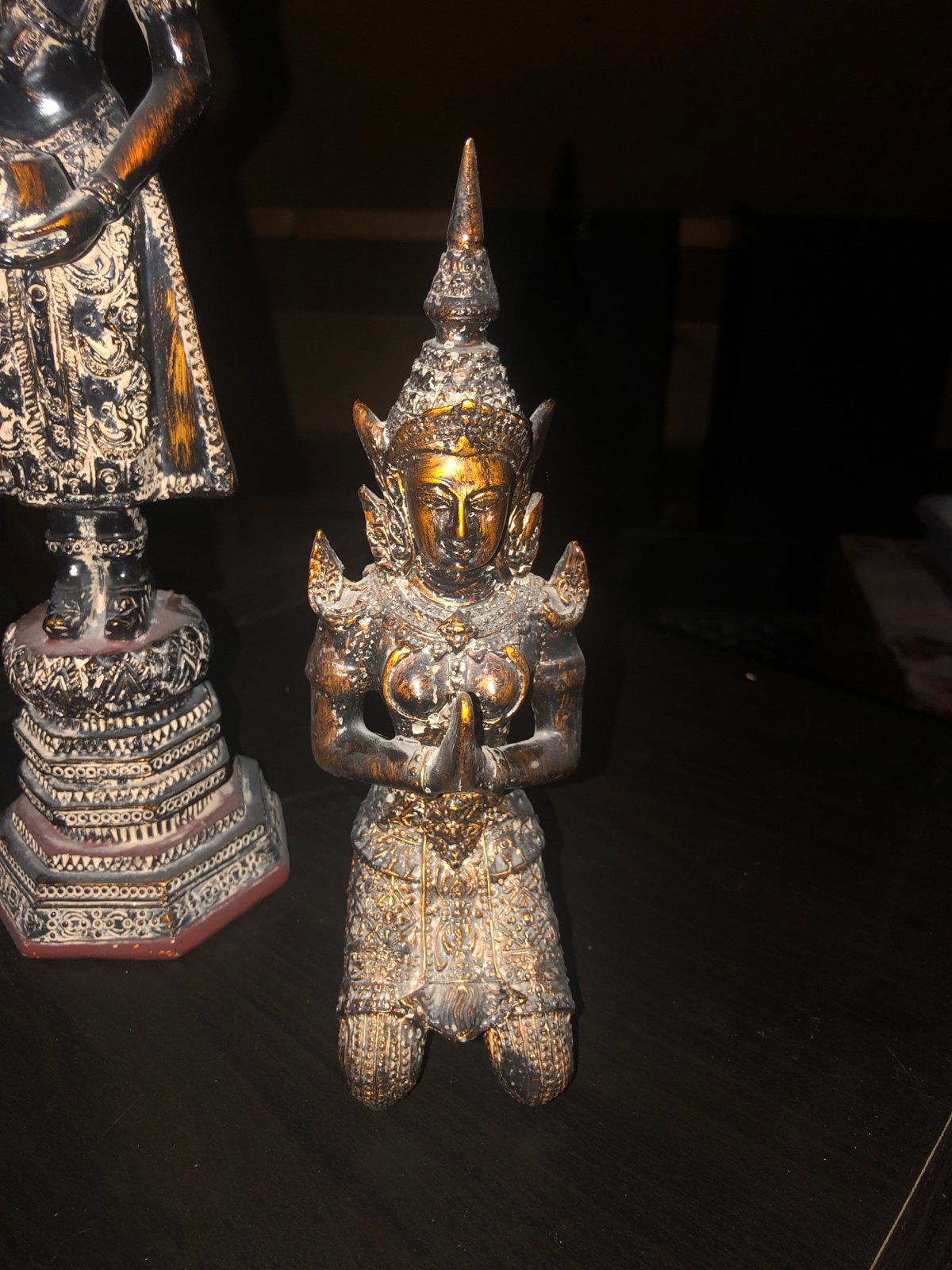 Set van 2 Thaise Boeddha Beelden - Decoratieve Kunst, Ophalen of Verzenden