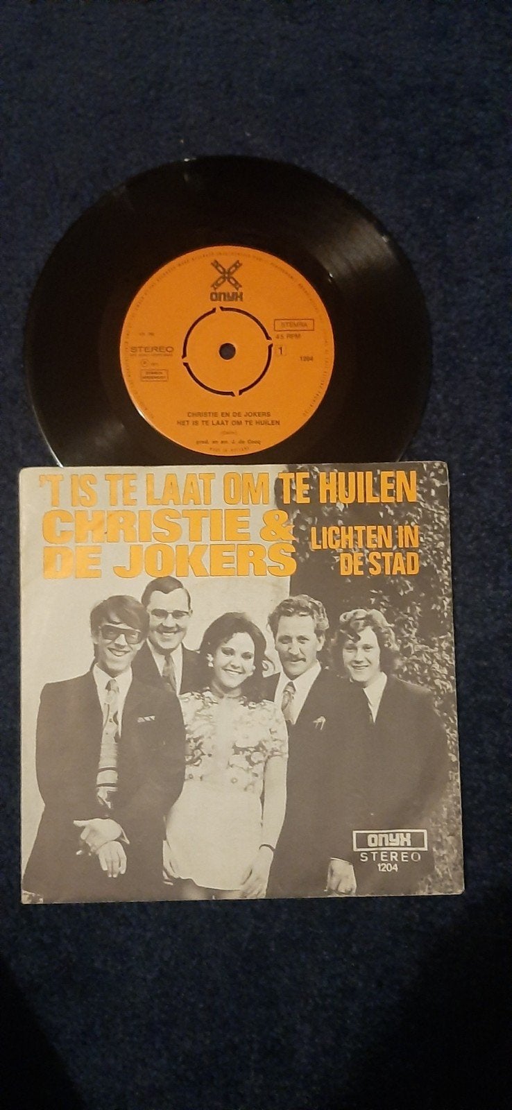 Christie & De Jokers - 't Is Te Laat Om Te Huilen Single, Fotohoes, Ophalen of Verzenden, Gebruikt, Nederlandstalig