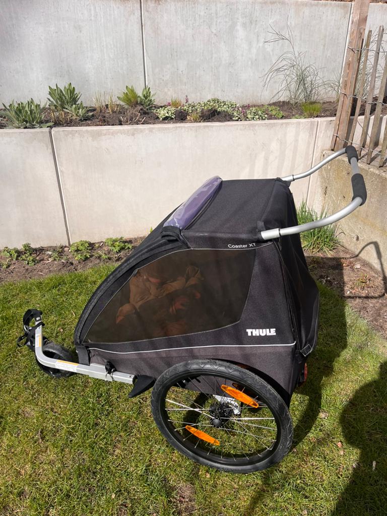 Thule Coaster XT fietskar, Fietsen en Brommers, Fietsaccessoires | Aanhangers en Karren, Ophalen, Zo goed als nieuw, Kinderkar