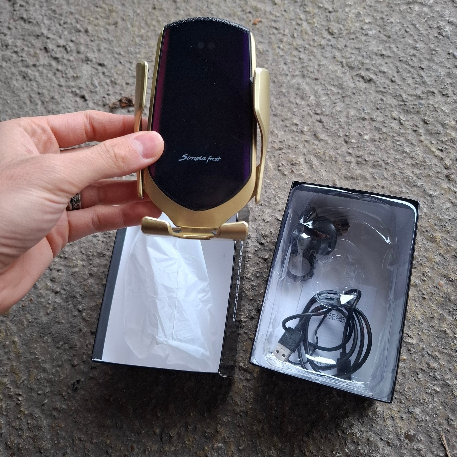 Telefoonhouder Auto met Sensor - Draadloos opladen, Ophalen of Verzenden, Nieuw, Auto