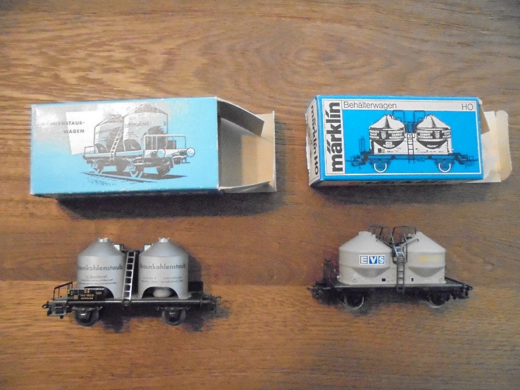 Marklin 4511 en 4662 Laadketelwagens, Hobby en Vrije tijd, Wisselstroom, Gebruikt, Wagon, Ophalen of Verzenden