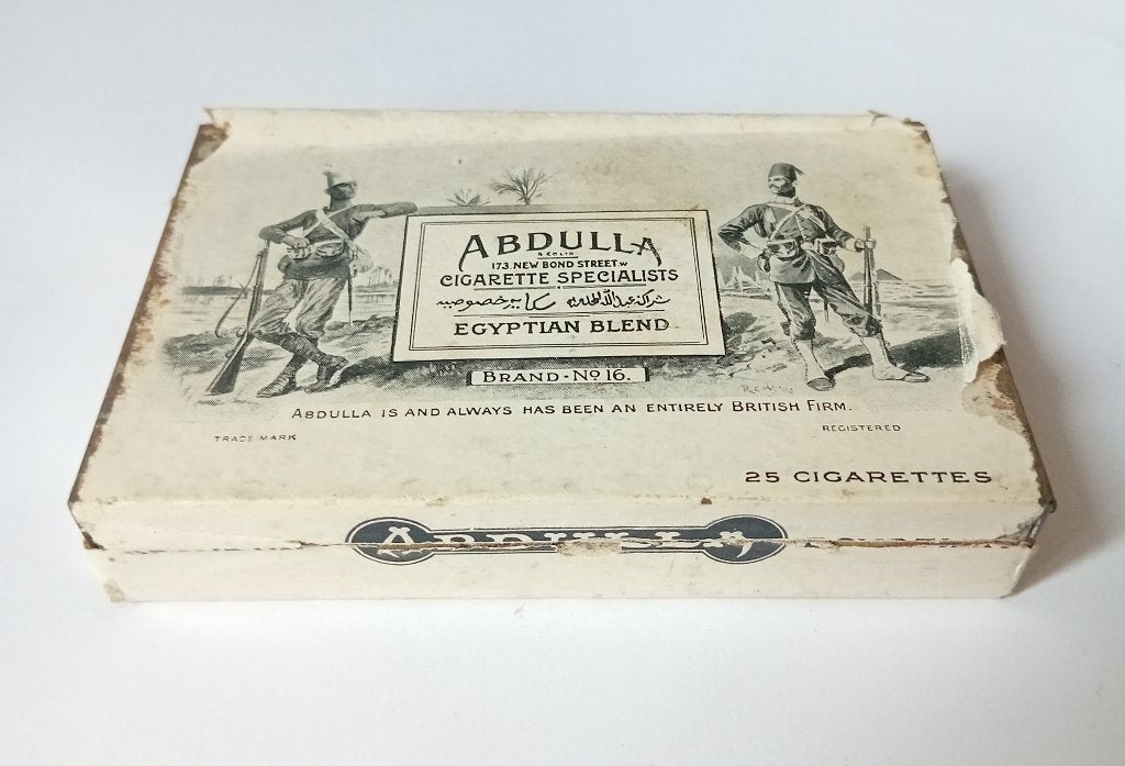 vintage tabak doos- abdula egystische speciale sigarettes, Verzamelen, Blikken, Ophalen of Verzenden, Overige