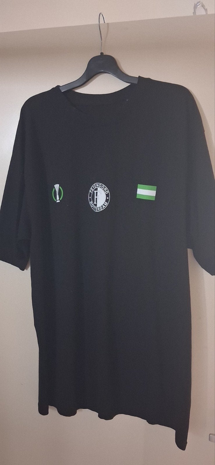 Feyenoord Road to Tirana Final 2022 T-shirt, Zwart, Overige maten, Ophalen of Verzenden, Zo goed als nieuw