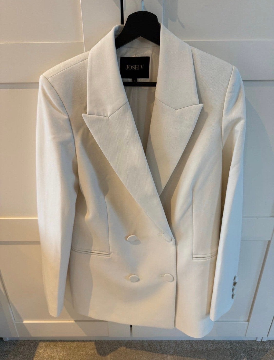 Josh V Dillen Blazer - Crème Wit - Maat S - ZGAN!, Kleding | Dames, Wit, Ophalen of Verzenden, Zo goed als nieuw, Jasje