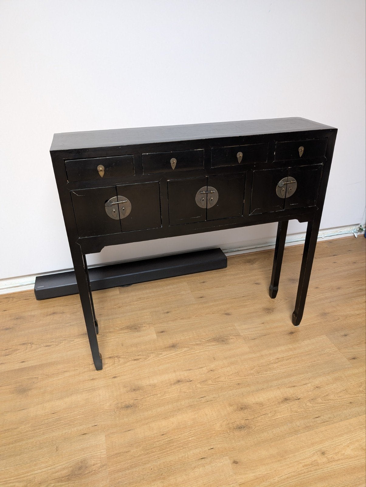 Zwart Chinees dressoir met lades en deuren, Ophalen
