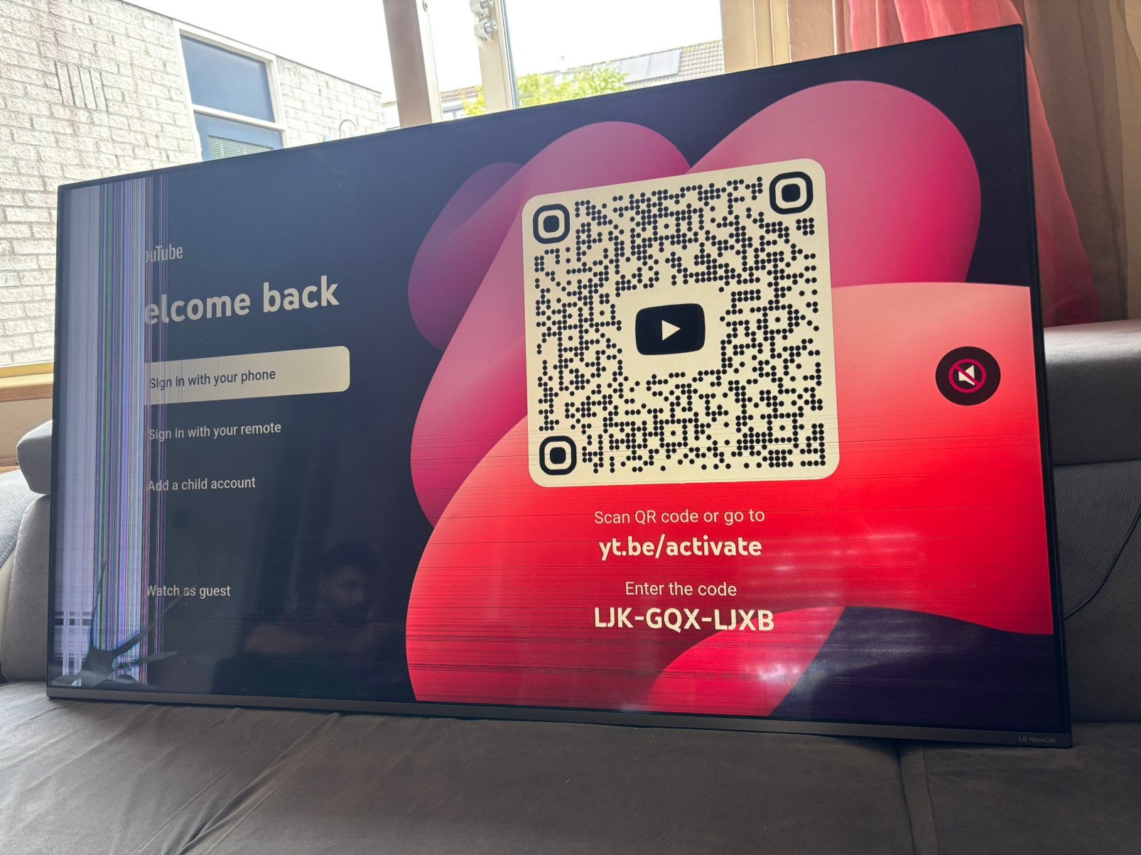 LG 55 inch televisie, Ophalen, Zo goed als nieuw, Met 1 controller, Switch Original