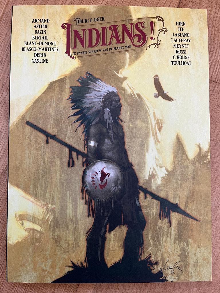 Indians! De zwarte schaduw van de blanke man, Eén stripboek, Ophalen of Verzenden, Zo goed als nieuw