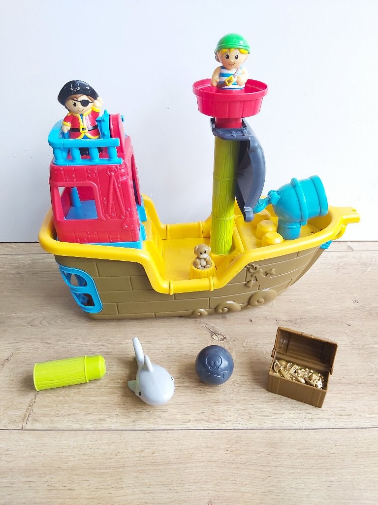 🏴‍☠️ ZGAN | Mega Bloks Piratenschip met geluid, Ophalen of Verzenden, Zo goed als nieuw, Megabloks