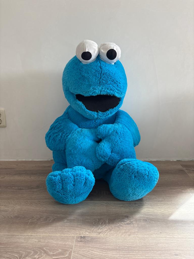 Grote Cookie Monster Knuffel - Ideaal voor de Fan!, Kinderen en Baby's, Speelgoed | Knuffels en Pluche, Ophalen, Overige merken