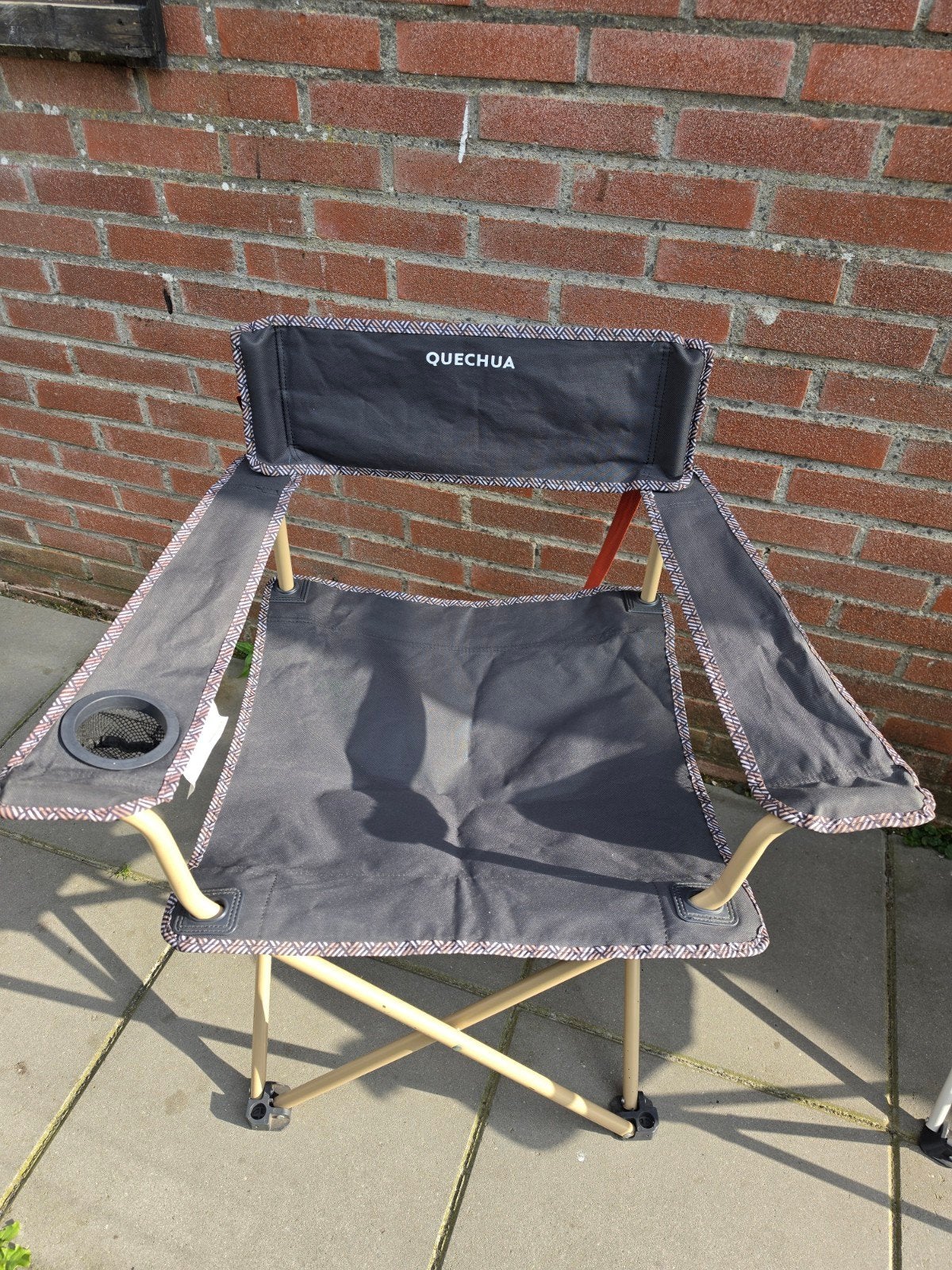 Zo goed als nieuwe Quechua campingstoelen (3 stuks), Caravans en Kamperen, Ophalen, Zo goed als nieuw, Campingstoel