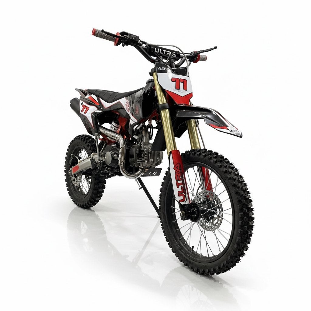 CarKiddo | Crosser 125cc PromaX 4-takt - Rood |, Fietsen en Brommers, Minibikes, Midibikes en Pitbikes, Verzenden, Zo goed als nieuw