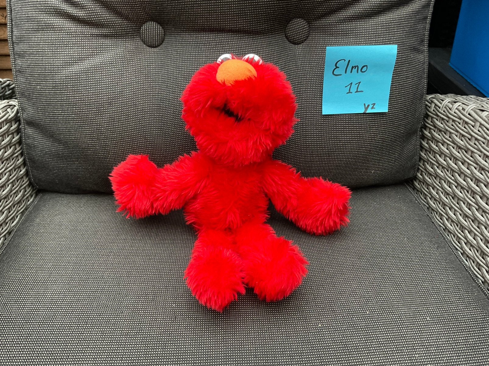 Nieuwe zgan rode pluche Elmo knuffel Sesamstraat, Ophalen, Overige figuren, Zo goed als nieuw, Beeldje of Figuurtje