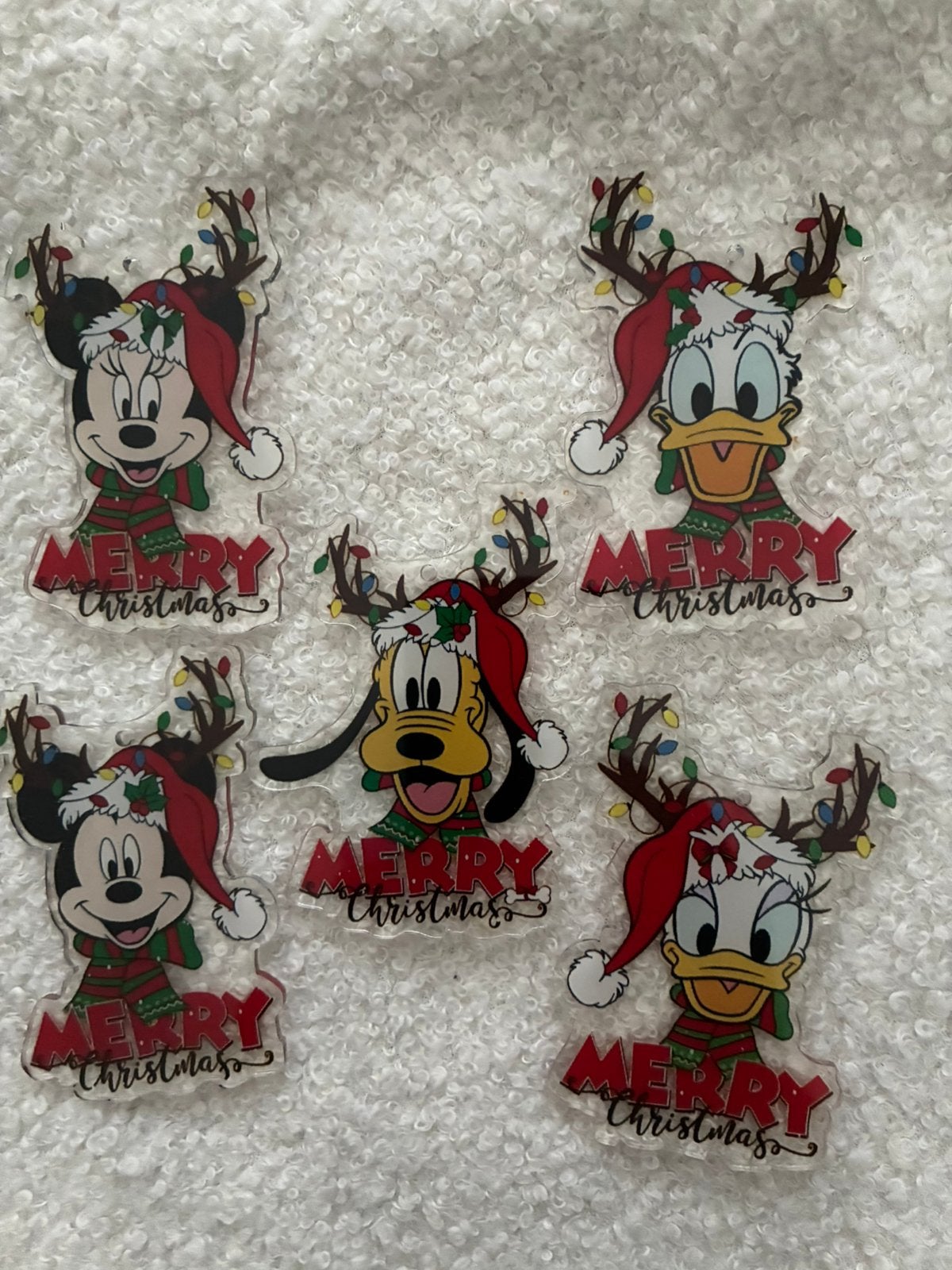 Disney Mickey Mouse Donald Duck kerstmuts 5 kerstbal Nieuw, Ophalen of Verzenden, Nieuw