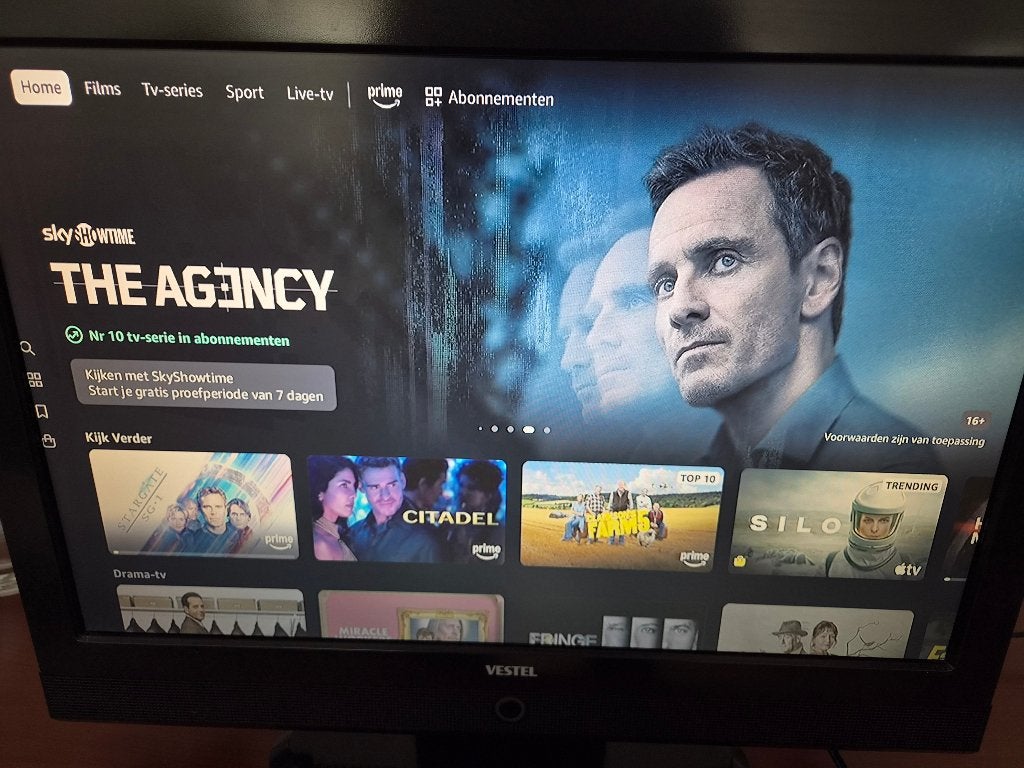 TV Vestel 22 inch, Gebruikt, 50 Hz, Minder dan 40 cm, Ophalen