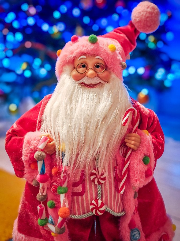 Hele mooie Candy Santa Kerstman te koop 45cm, Ophalen of Verzenden, Zo goed als nieuw