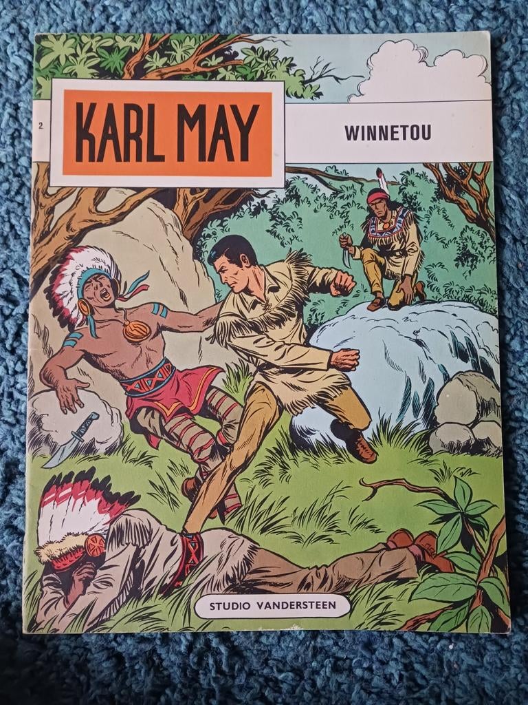 Karl May Winnetou stripboek - Studio Vandersteen, Eén stripboek, Ophalen, Gelezen, Karl May