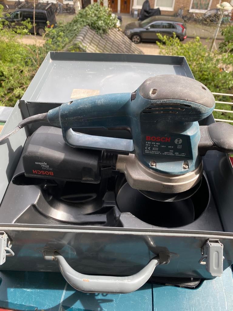 Bosch schuurmachine GEX 125 AC, Ophalen of Verzenden, Zo goed als nieuw, Minder dan 600 watt, Vlakschuurmachine