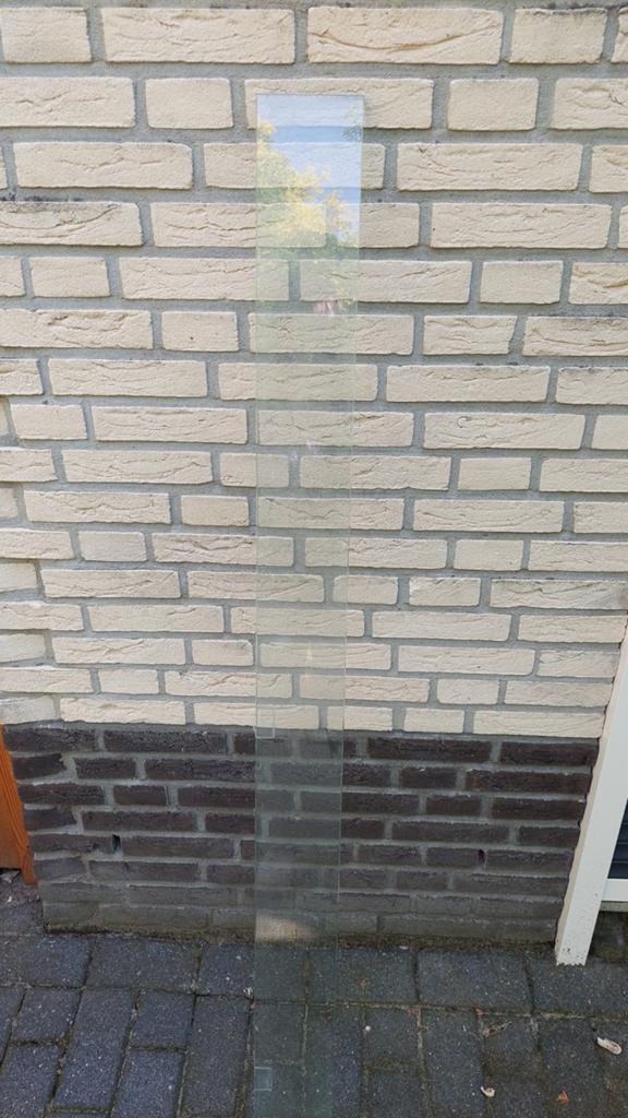 Glazen planchet voor badkamer 150 cm lang, Ophalen, Zo goed als nieuw