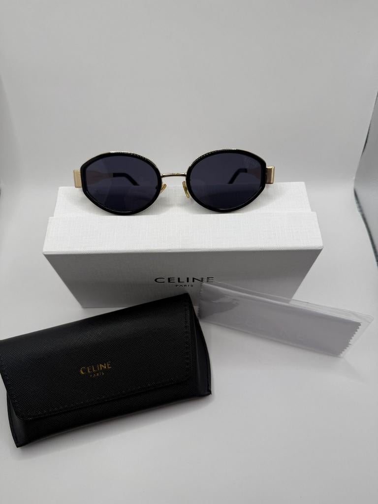 Celine Zonnebril - Elegant Zwart met Goud, Overige merken, Zonnebril, Overige kleuren, Nieuw