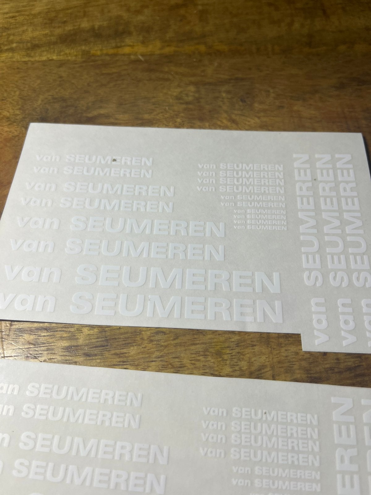 Decals van seumeren en van mammoet, Ophalen of Verzenden, Nieuw, Hijskraan, Tractor of Landbouw, Wsi