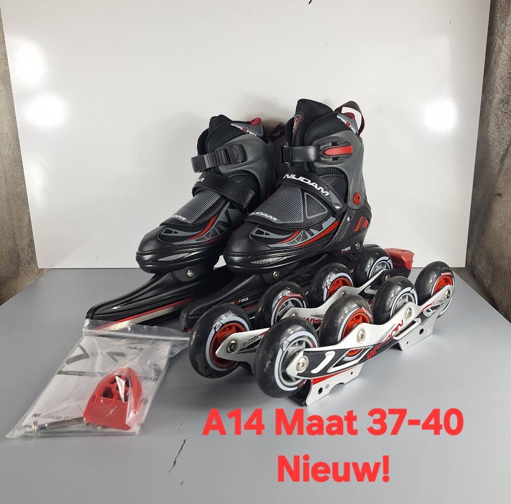 Nijdam Schaatsen + Skeelers maat 37-40 Nieuw, Combinoren, Nieuw, Ophalen of Verzenden, Nijdam