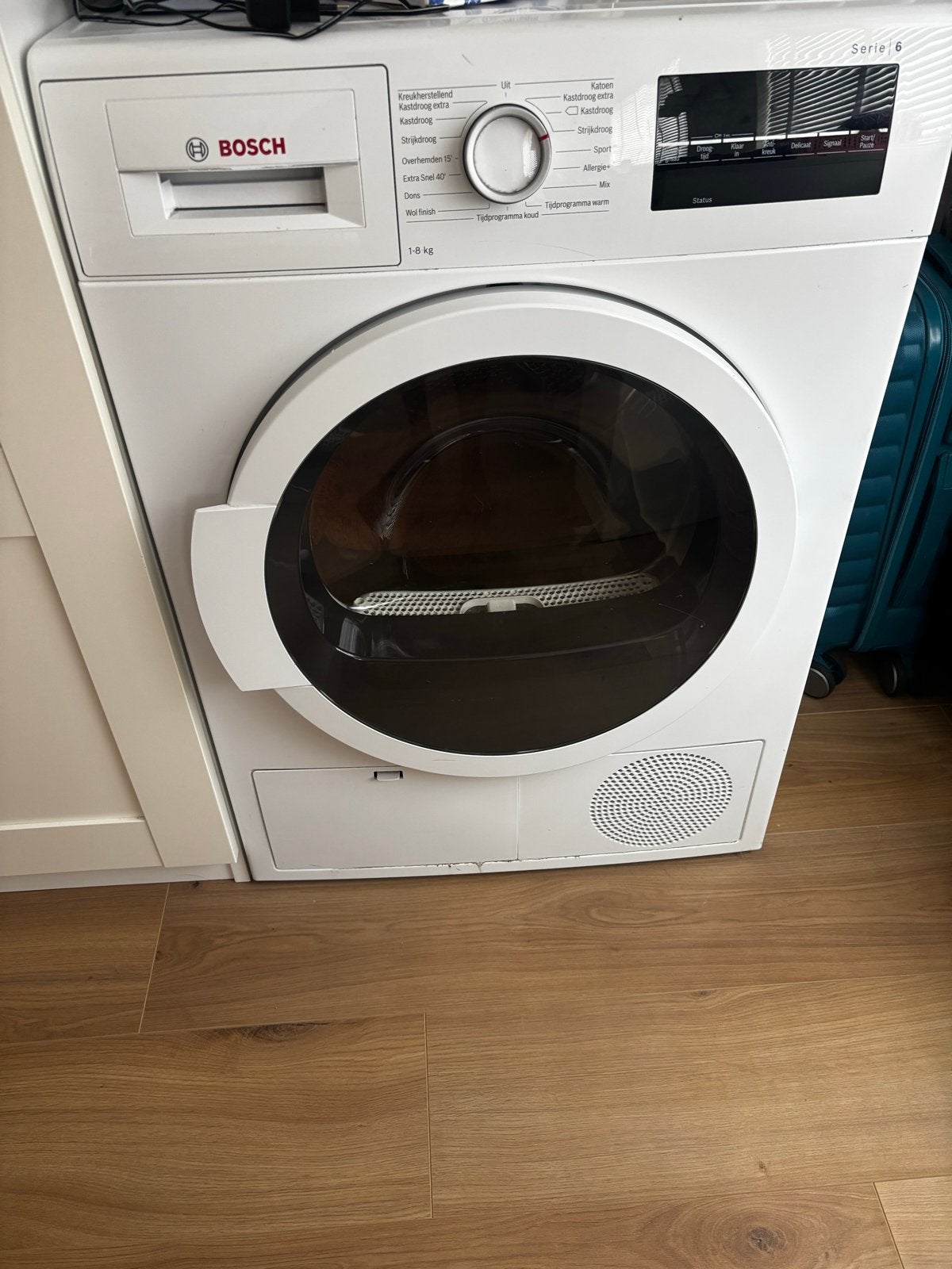 Bosch Serie 6 WTG86400NL Wasdroger (defect), Witgoed en Apparatuur, Ophalen, 6 tot 8 kg, Voorlader, Niet werkend
