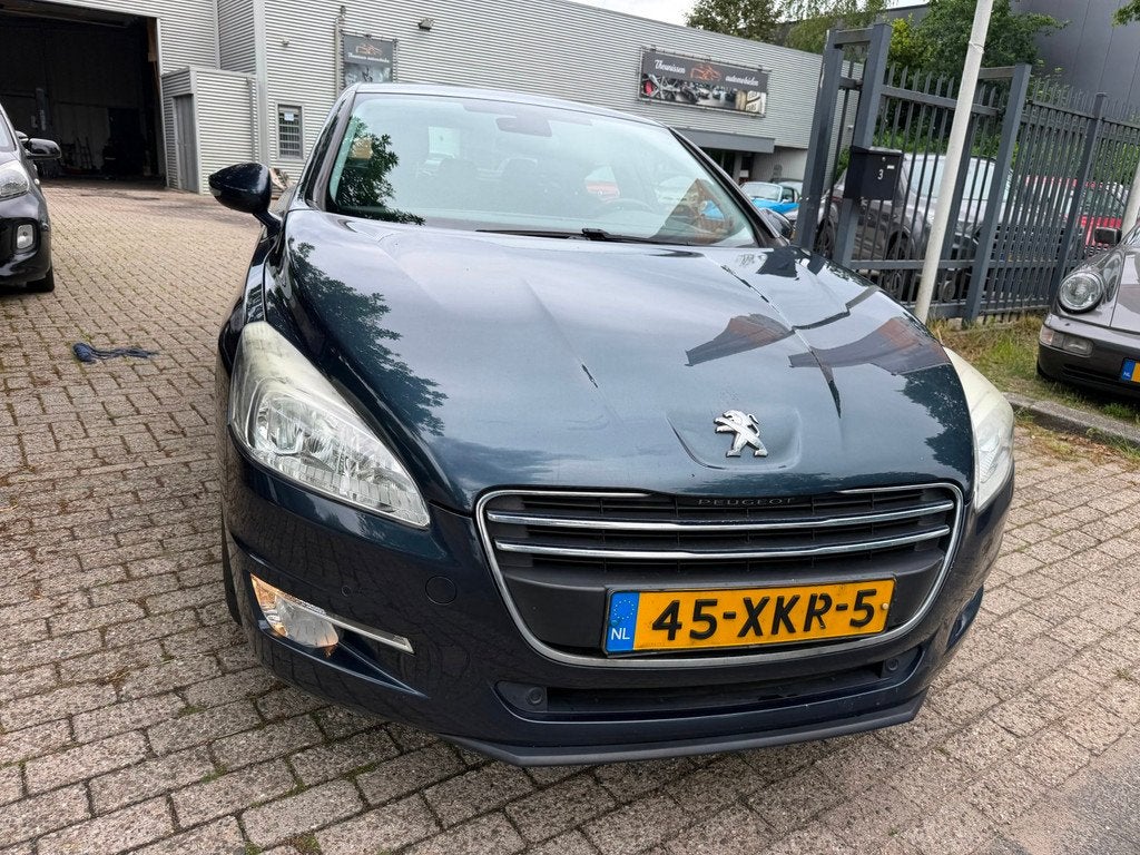 Peugeot 508 1.6 THP Blue Lease Executive navi, cruise, elec, Auto's, Peugeot, Euro 5, Gebruikt, Zwart, Blauw
