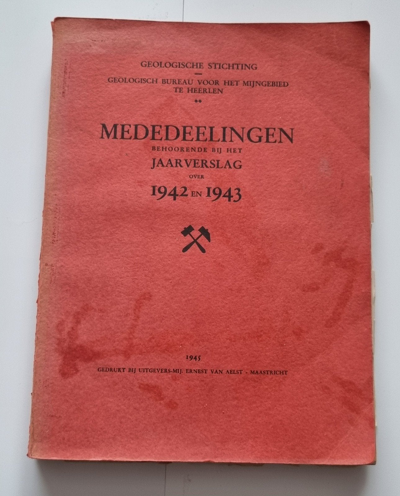 Mededeelingen behoorende jaarverslag 1942 en 1943 mijngebied, Ophalen of Verzenden, Gelezen, Geotechniek